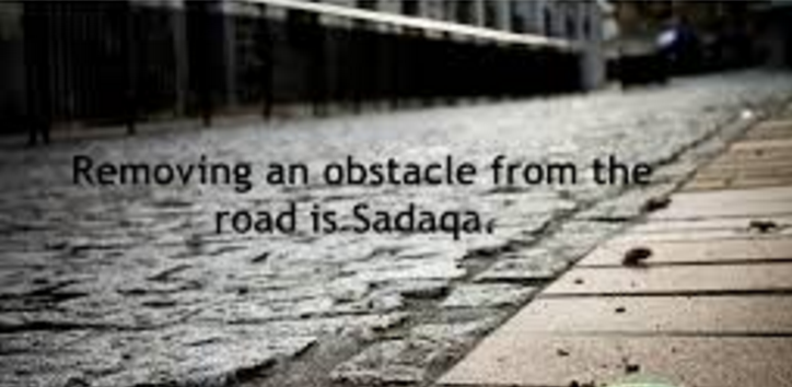 Hadith remove obstacle from road