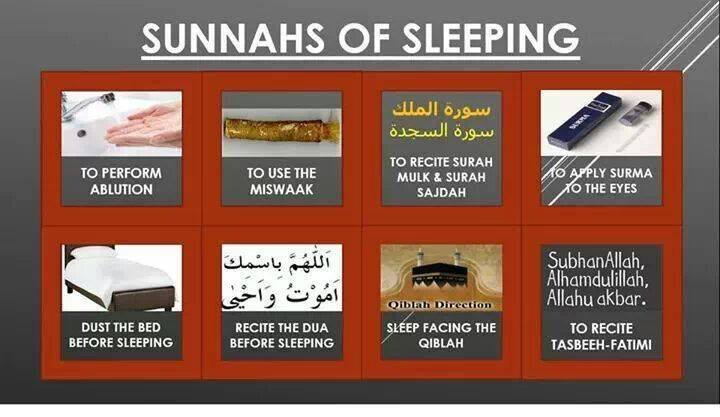 Sunnahs of Sleeping