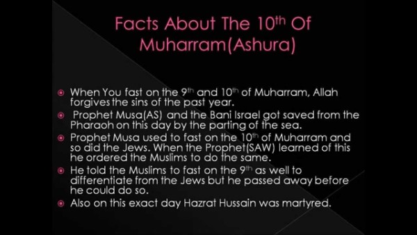 What should we do on the 10th of Muharram?